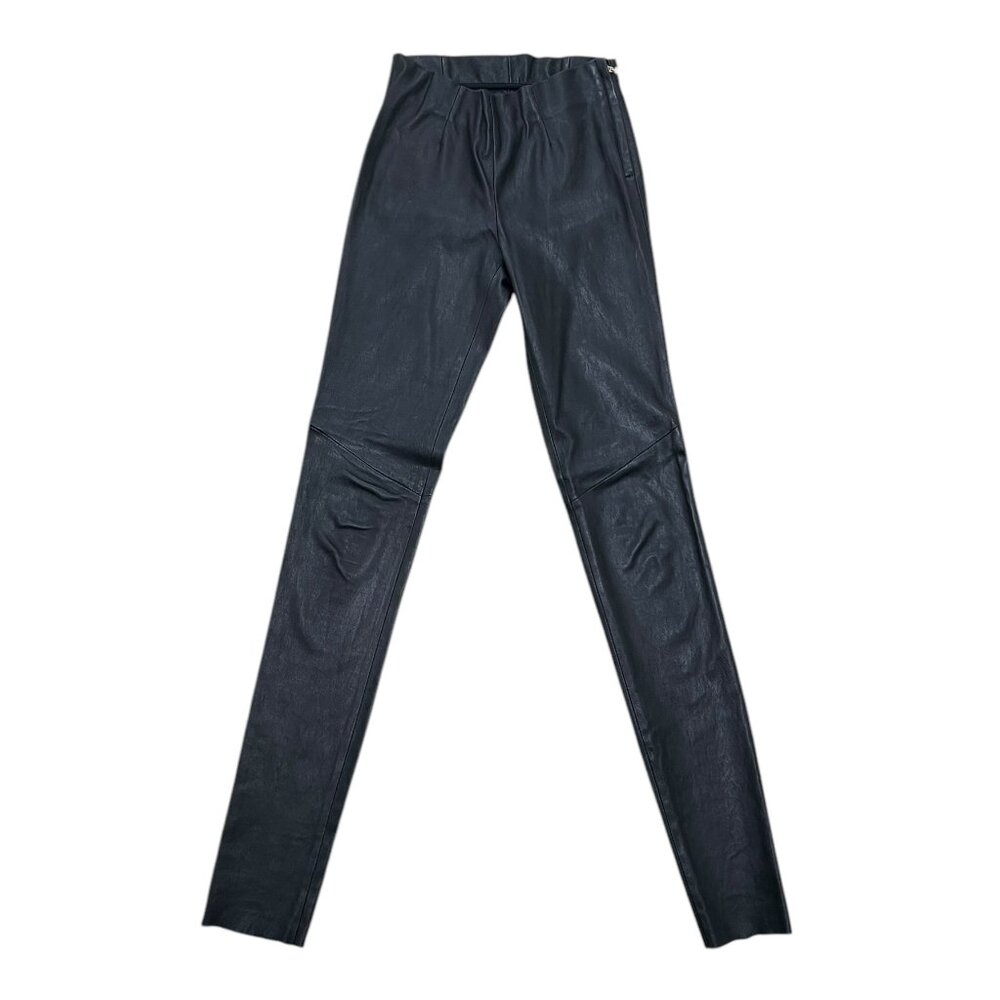 Women’s Bird Black Leather Pants 2010s